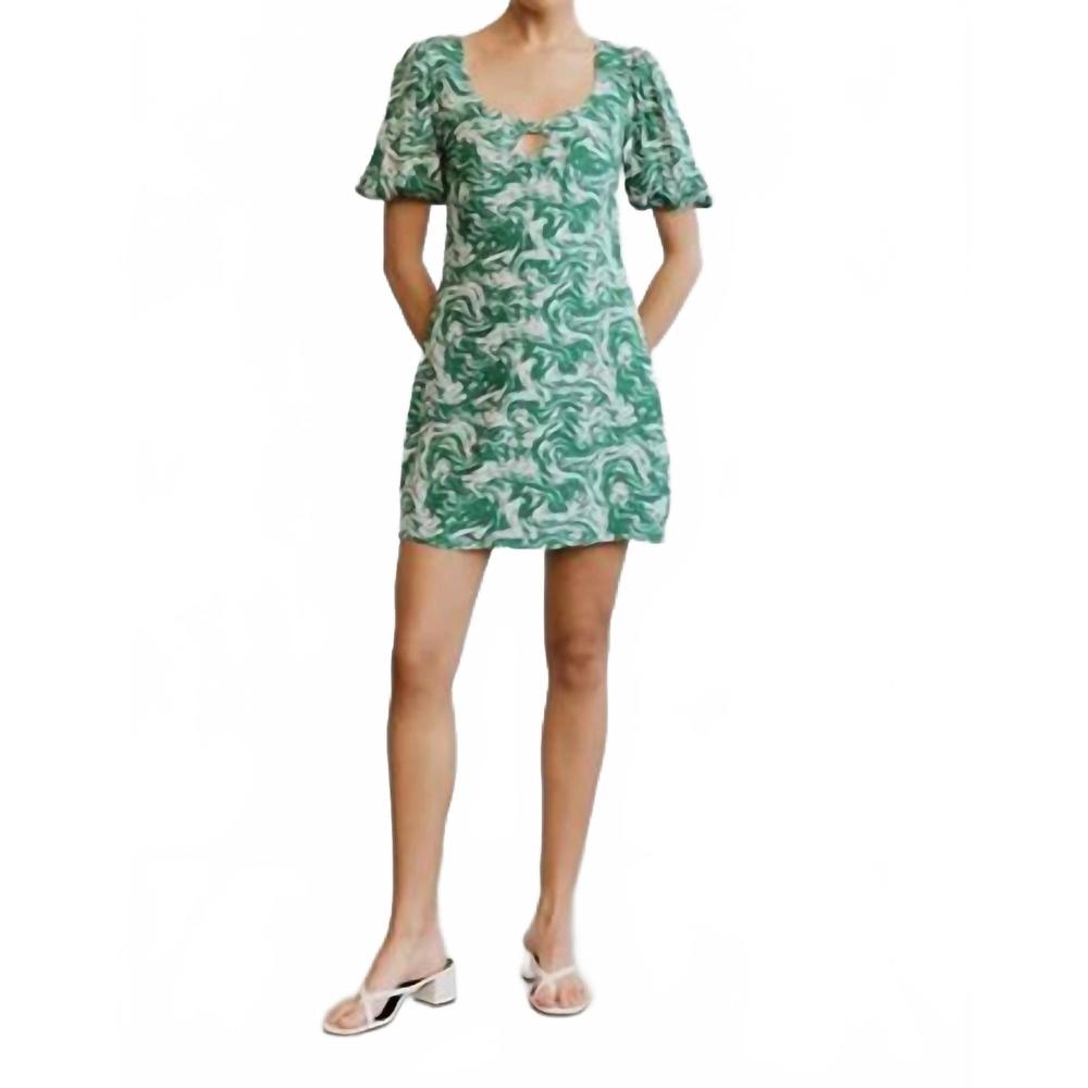 NEW THIRD FORM marble balloon sleeve mini dress in marble